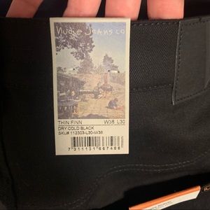 Brand new Dry Cold Black Thin Finn Nudie Jeans